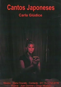 Afiche de Cantos Japoneses con Carla Giúdice en escena